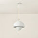 Jojo 2 Light 15 inch Aged Brass/Soft White Pendant Ceiling Light