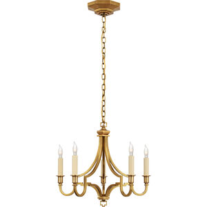Visual Comfort Chapman & Myers Mykonos LED 16 inch Antique-Burnished Brass Chandelier Ceiling Light, Small CHC5560AB - Open Box