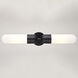 Thalia LED 24.75 inch Matte Black Bathroom Light Wall Light