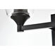 Gianni 2 Light 15 inch Black Bath Sconce Wall Light