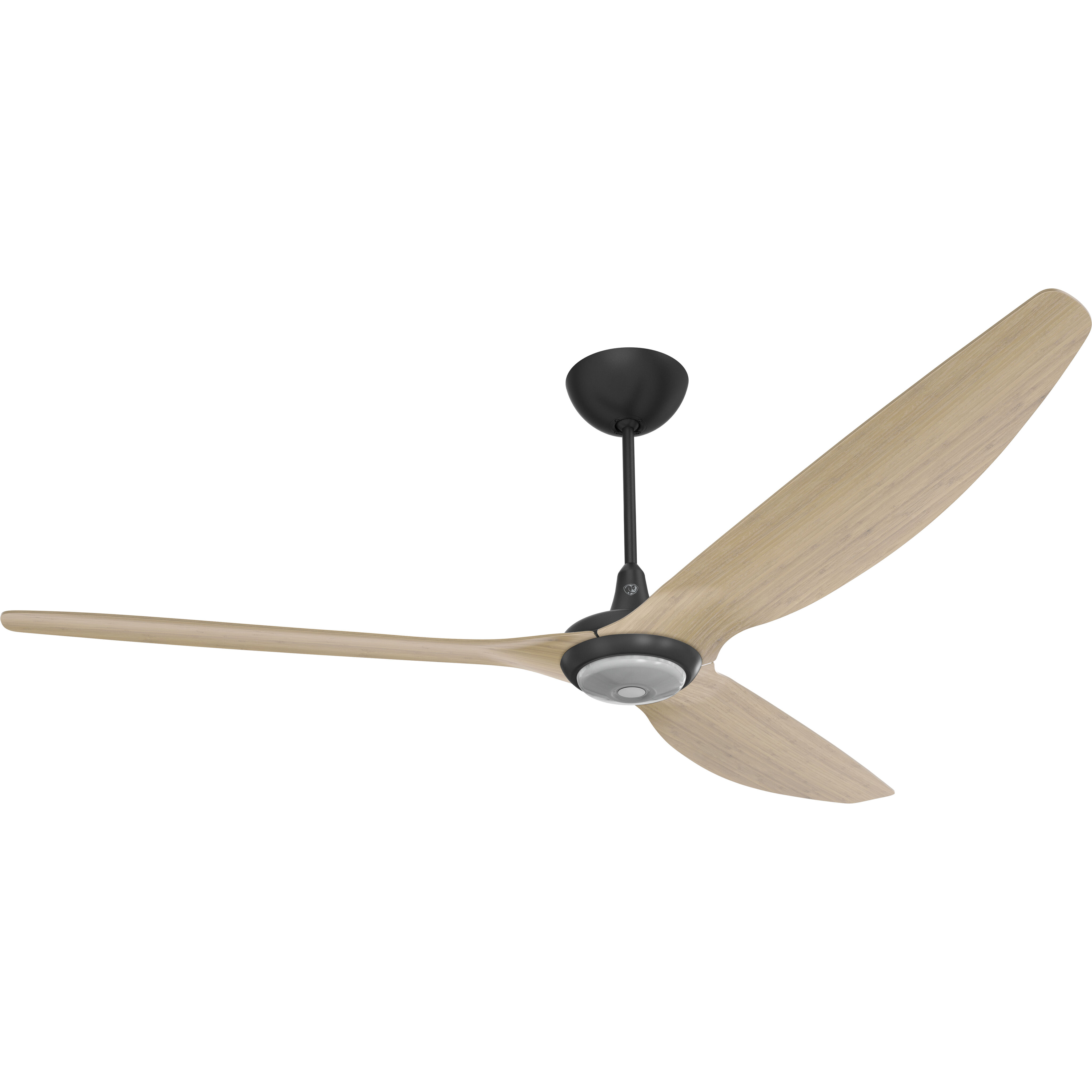 Haiku 84 inch Black with Natural Bamboo Blades Ceiling Fan