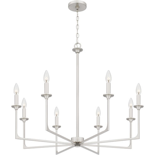 Prescott 8 Light 32 inch Brushed Nickel Chandelier Ceiling Light