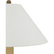 Striae 30.75 inch 100 watt Yellow and Off-White Table Lamp Portable Light