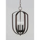 Provident 3 Light 10 inch Oil Rubbed Bronze Chandelier Ceiling Light