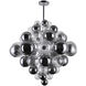 Pallocino LED 36 inch Chrome Down Chandelier Ceiling Light