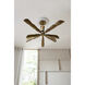Morgan 8 Light 43.5 inch Vintage Brass Semi Flush Mount Ceiling Light