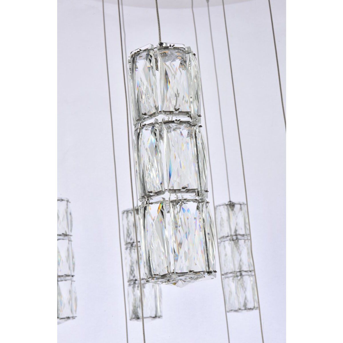 Polaris 20 Light 38 inch Chrome Chandelier Ceiling Light