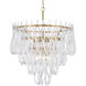 Glassara 10 Light 31.75 inch Legacy Brass Pendant Ceiling Light
