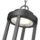 Leland LED 9 inch Sand Black Outdoor Chain Mount Ceiling Fixture