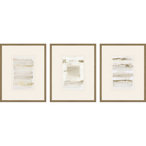 La Torre Metallic and Neutral and Yellow Framed Art