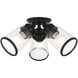 Lawrenceville 3 Light 16 inch Black Flush Mount Ceiling Light