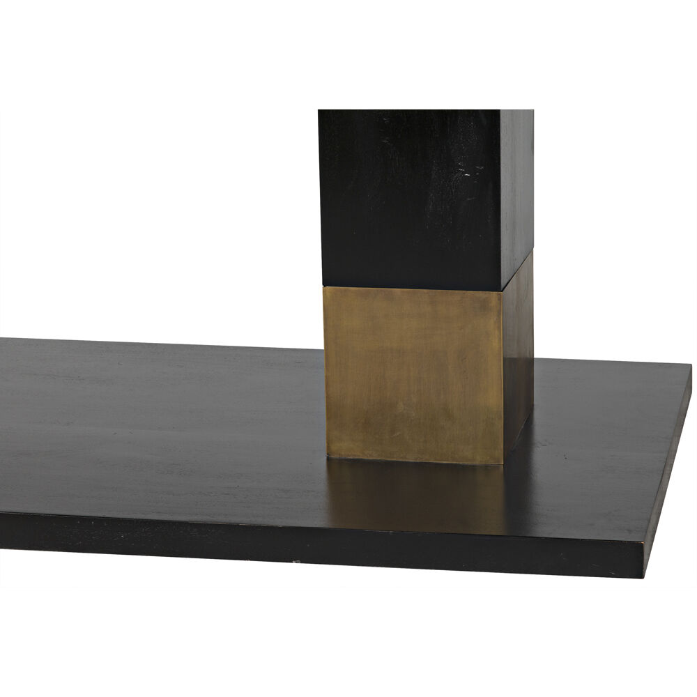 Ravenko 90 X 44.5 inch Hand Rubbed Black Dining Table