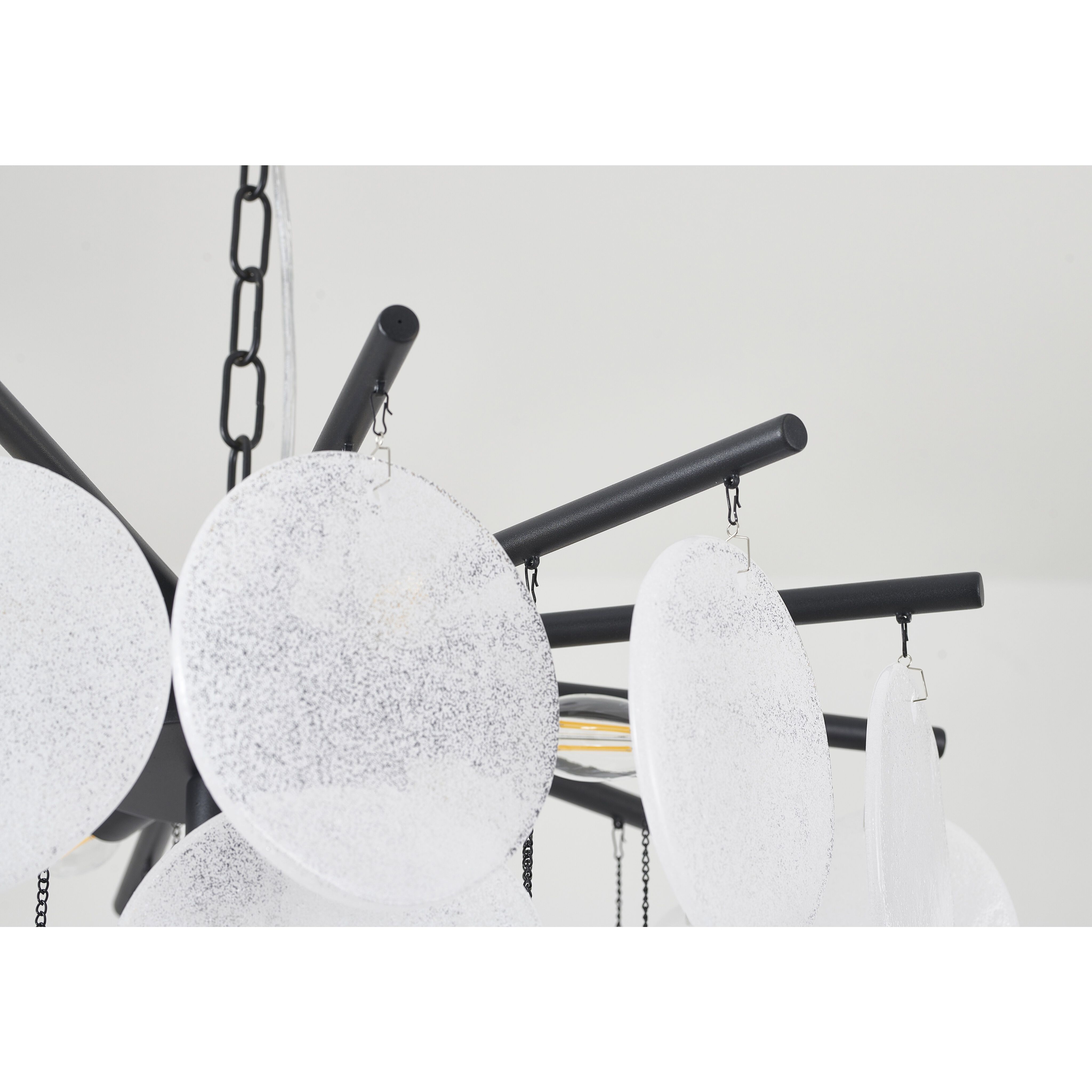 Canada LED 23.6 inch Satin Black Chandelier Ceiling Light