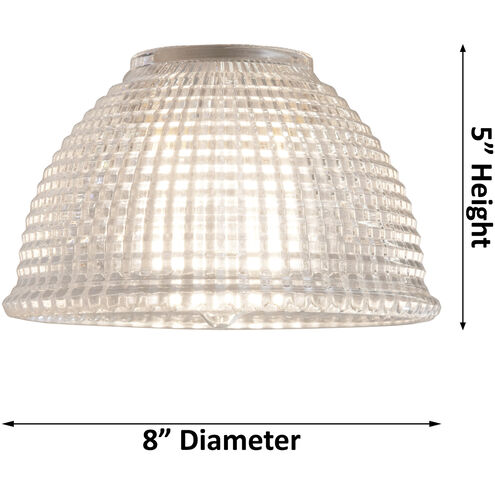 Ballston Arietta LED 8 inch White and Polished Chrome Pendant Ceiling Light, Ballston