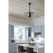Obvi 22 inch Black with Clear Blades Ceiling Fan in 3