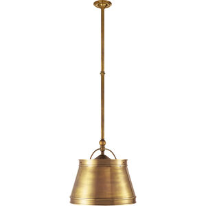 Chapman & Myers Sloane 2 Light 15.5 inch Antique-Burnished Brass Single Shop Pendant Ceiling Light