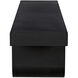 Evora 76 X 18 inch Matte Black Coffee Table