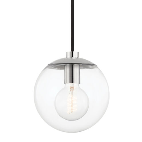 Meadow 1 Light 7 inch Polished Nickel Pendant Ceiling Light