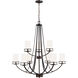 Robie 9 Light 33 inch Bronze Chandelier Ceiling Light