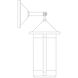 Berkeley 1 Light 17.62 inch Verdigris Patina Outdoor Wall Mount in Clear Seedy