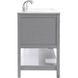 Sinclaire 72 X 22 X 34 inch Gray Vanity Sink Set