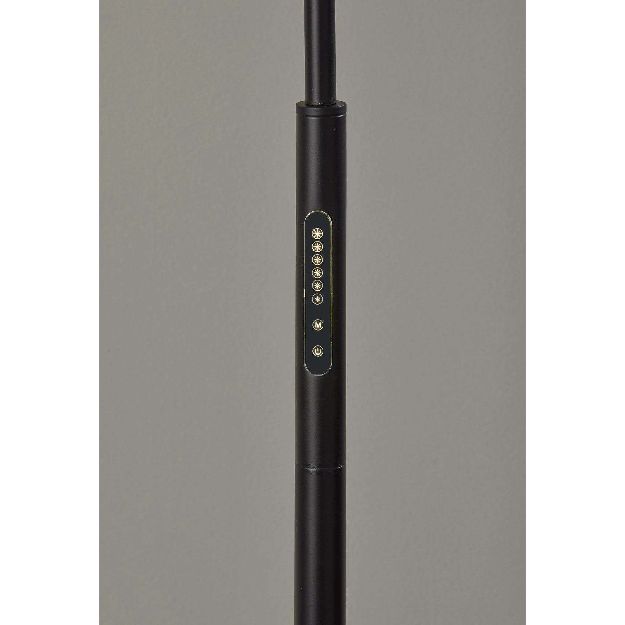 Falcon 81.5 inch 28.00 watt Black Arc Floor Lamp Portable Light, with Smart Switch