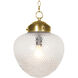 Sadie 1 Light 12.75 inch Natural Brass Pendant Ceiling Light