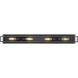 Titania 4 Light 4.75 inch Matte Black Vanity Wall Light