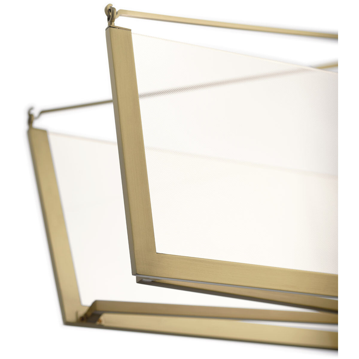 Calters LED 38 inch Champagne Gold Chandelier Linear (Single) Ceiling Light