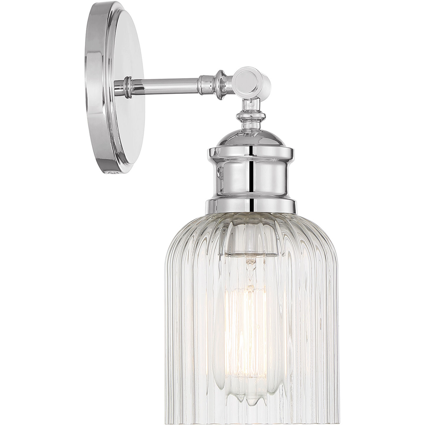 Vintage 1 Light 5 inch Chrome Wall Sconce Wall Light