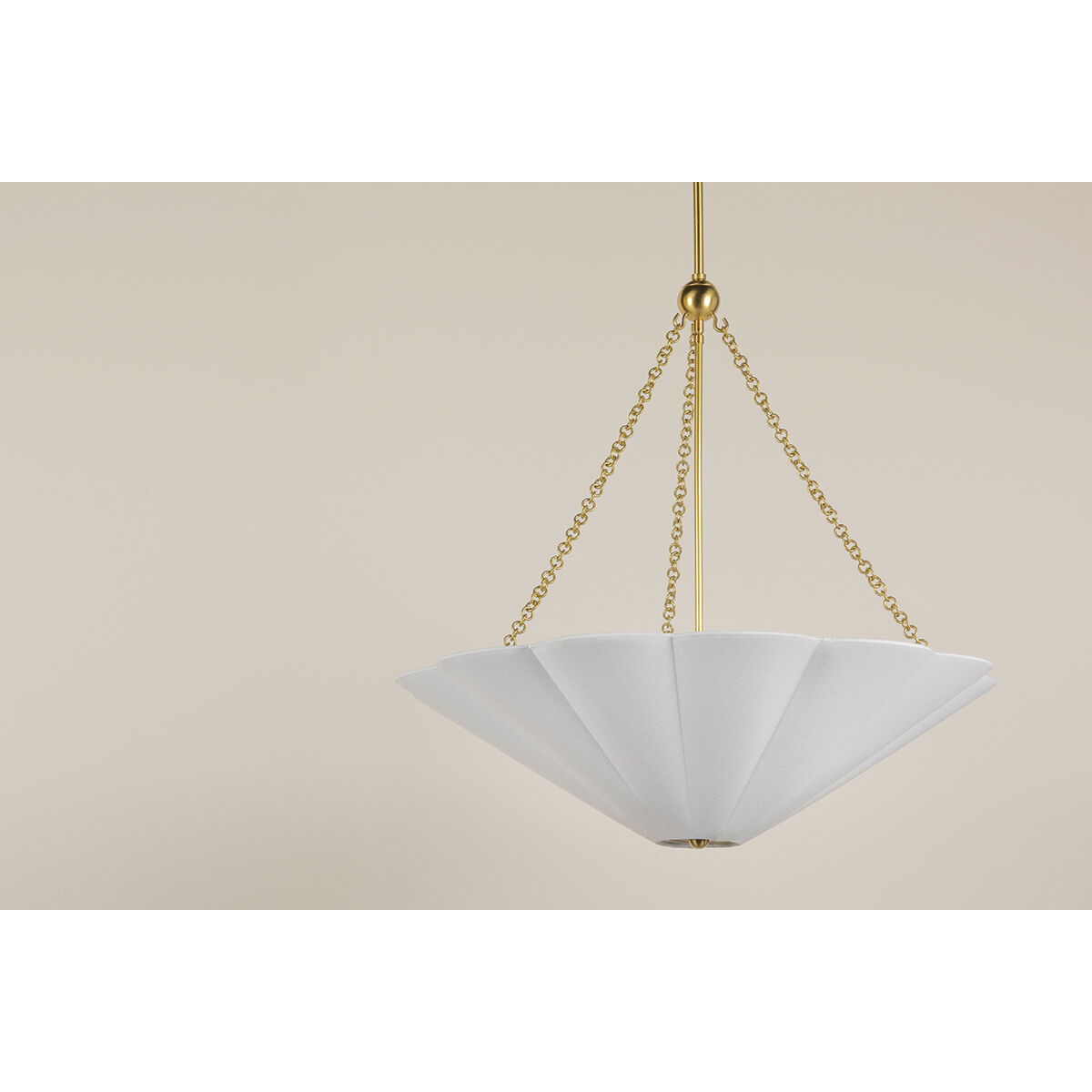 Alana 3 Light 26 inch Aged Brass Pendant Ceiling Light