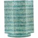 Starburst 19.7 inch Turquoise Stool, Starburst