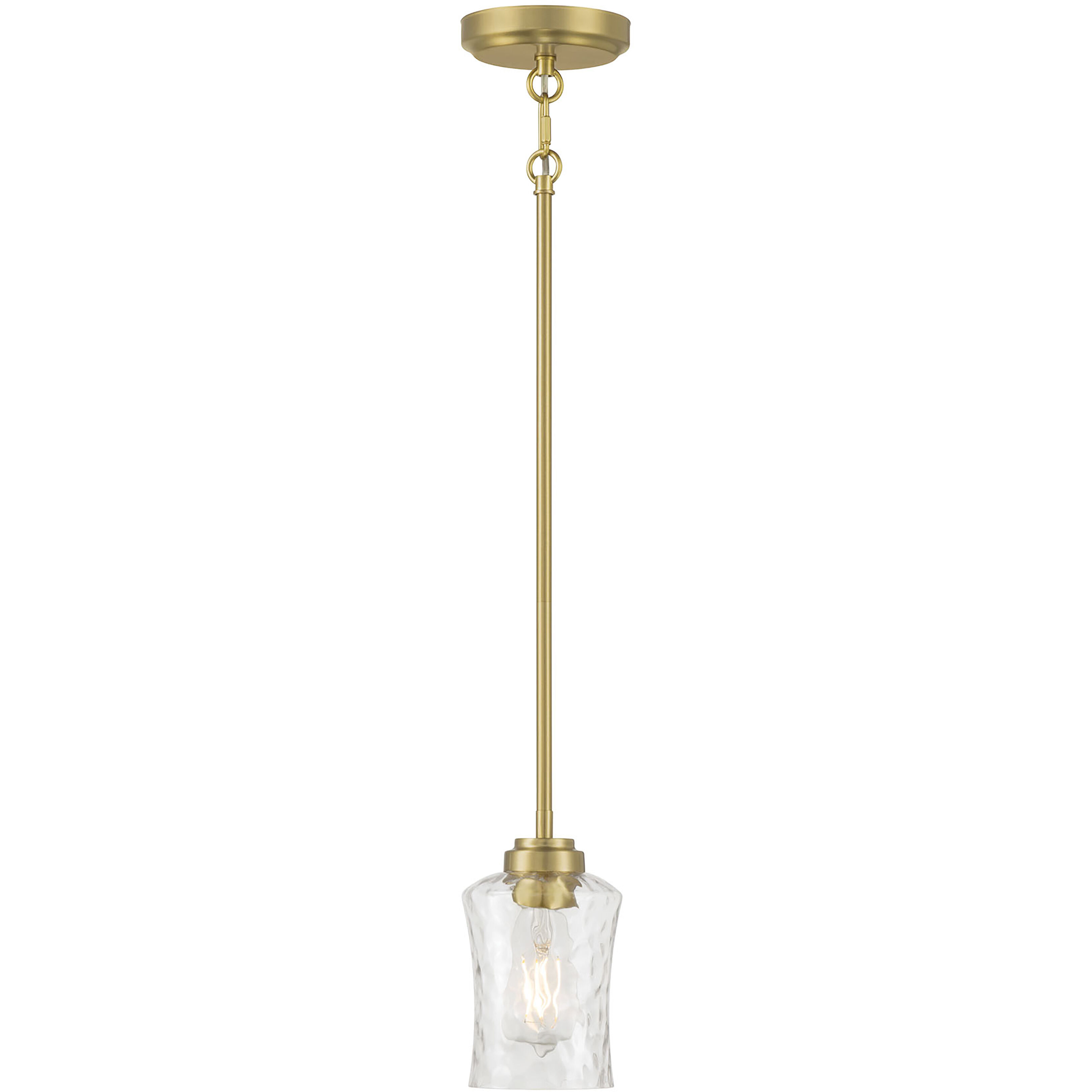 Clarvyn 1 Light 5 inch Vintage Brass Mini Pendant Ceiling Light