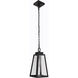 Sorano 1 Light 7.25 inch Textured Black Outdoor Pendant
