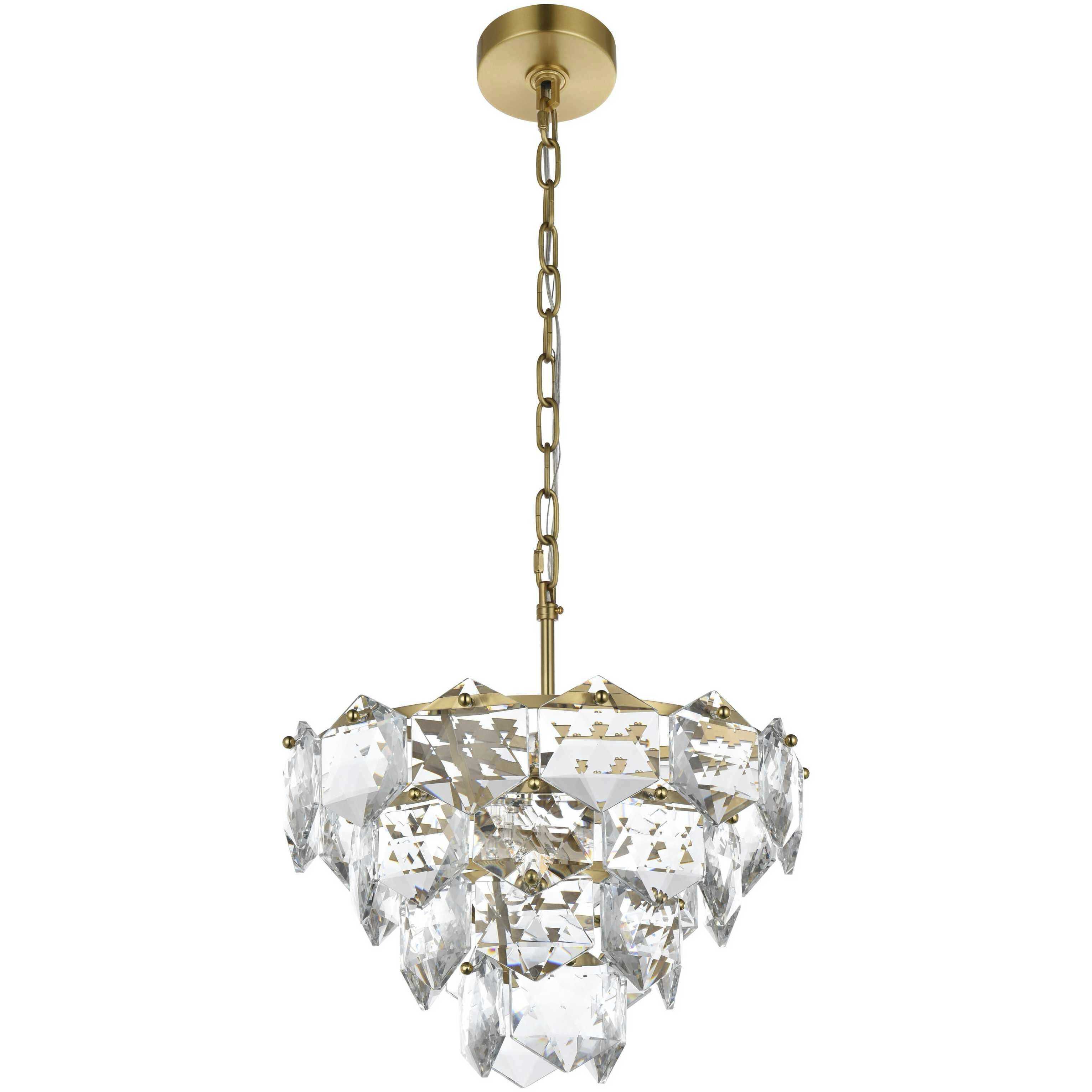 Adaline 6 Light 16 inch Satin Gold Chandelier Ceiling Light