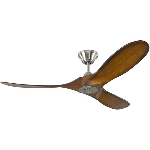 Maverick 52 inch Brushed Steel with Koa Blades Ceiling Fan