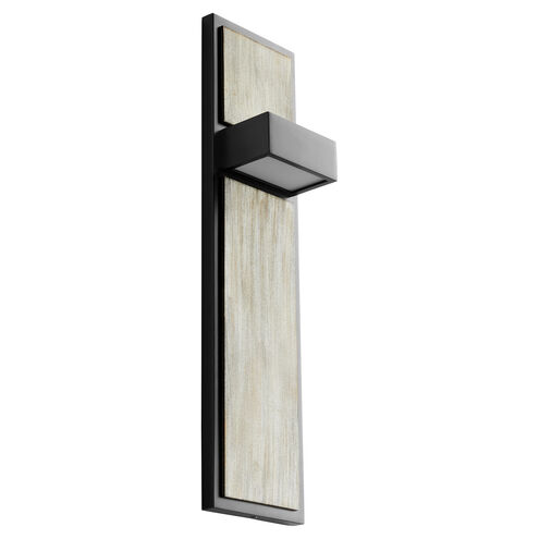 Guapo 2 Light 4 inch Black/Weathered Oak Sconce Wall Light