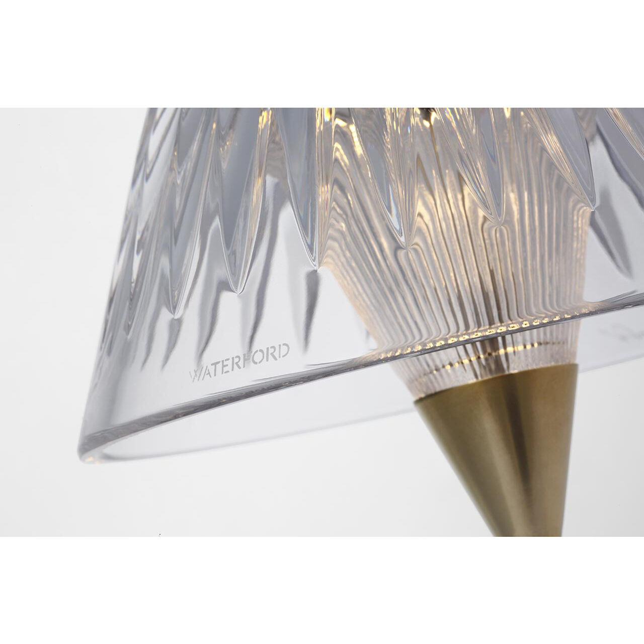 Waterford Blaze 11.5 inch 1.00 watt Natural Brass Rechargeable Table Lamp Portable Light