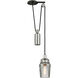 Citizen Pendant Ceiling Light, Clear Pressed Glass