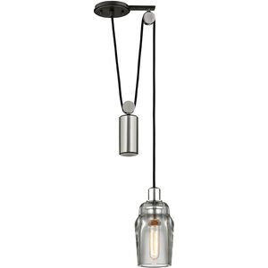Citizen Pendant Ceiling Light, Clear Pressed Glass