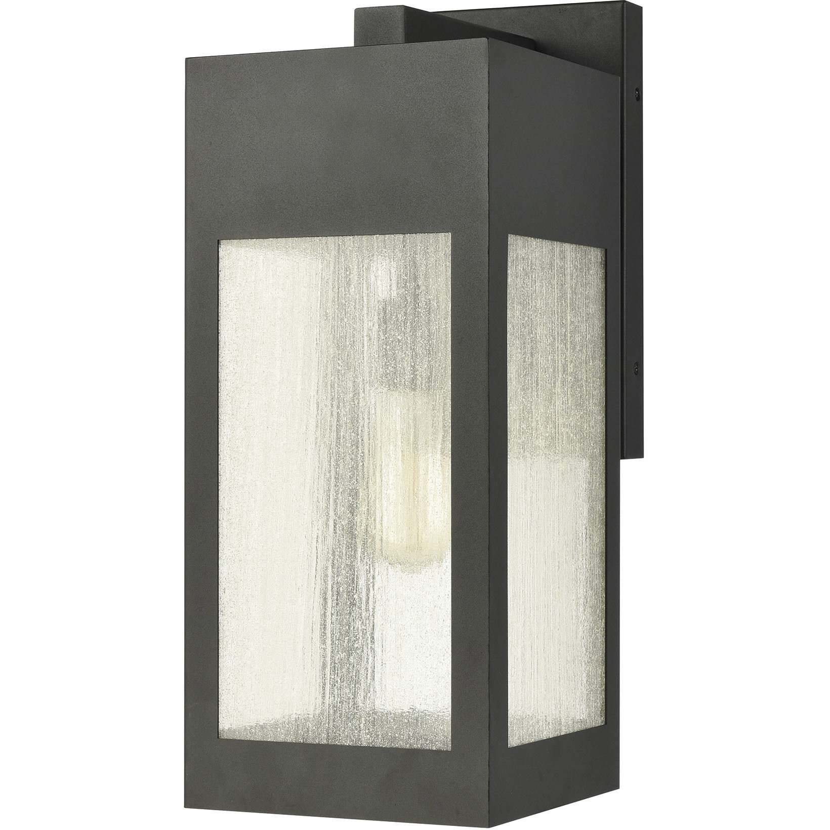 Angus 1 Light 20 inch Charcoal with Clear Outdoor Wall Sconce