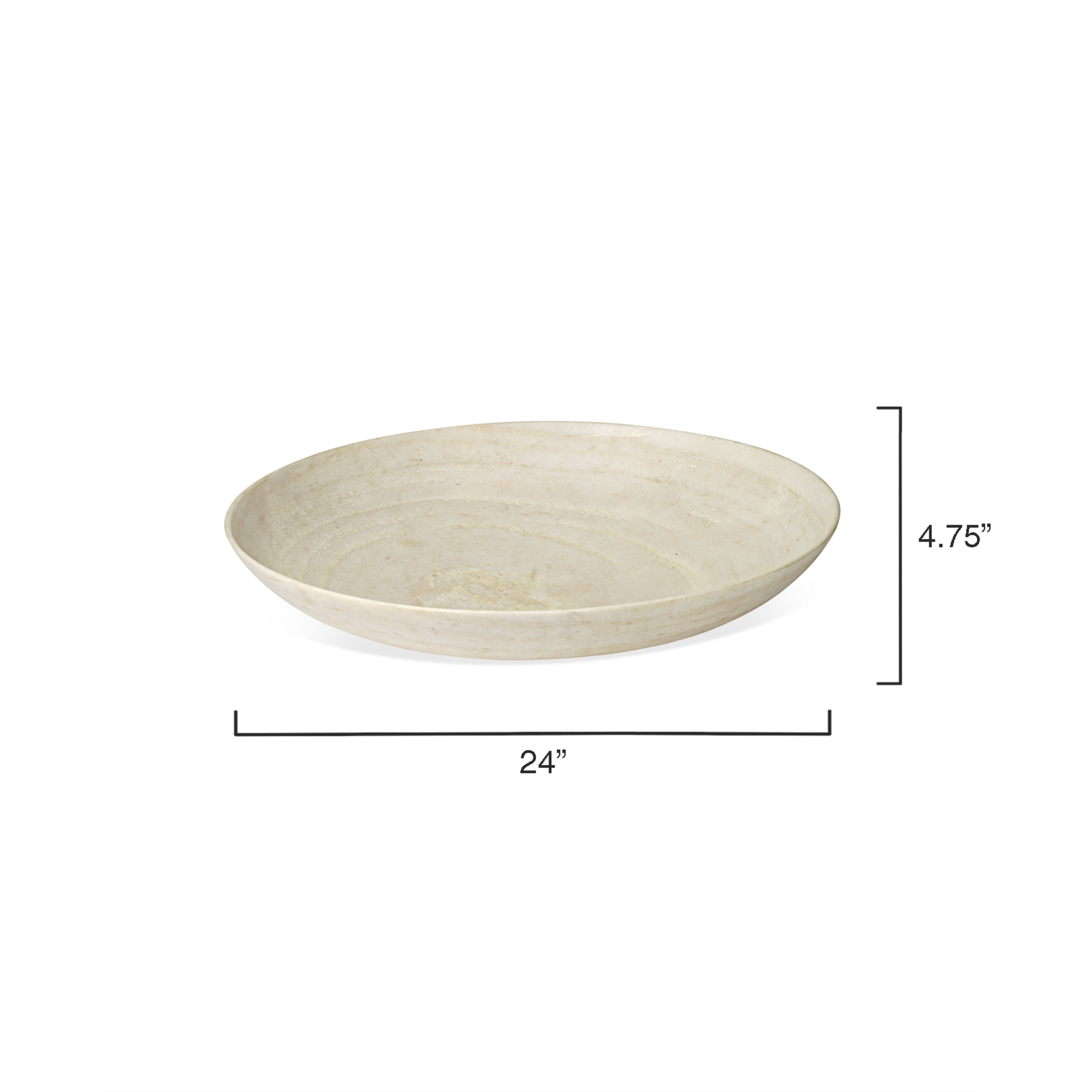 Marble 24 X 4.75 inch Bowl