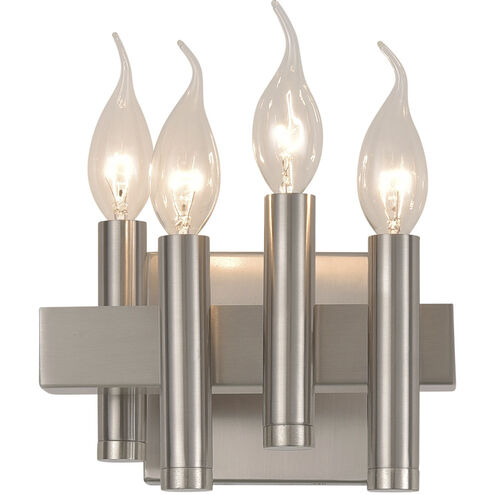 Collette 4 Light 8 inch Satin Nickel Bath Vanity Light Wall Light in Right, Right