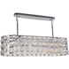 Canada 6 Light 12 inch Chrome Chandelier Ceiling Light