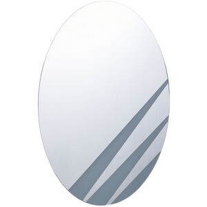 Gray & Clear 24 X 16 inch Grey-Mirrored Mirror