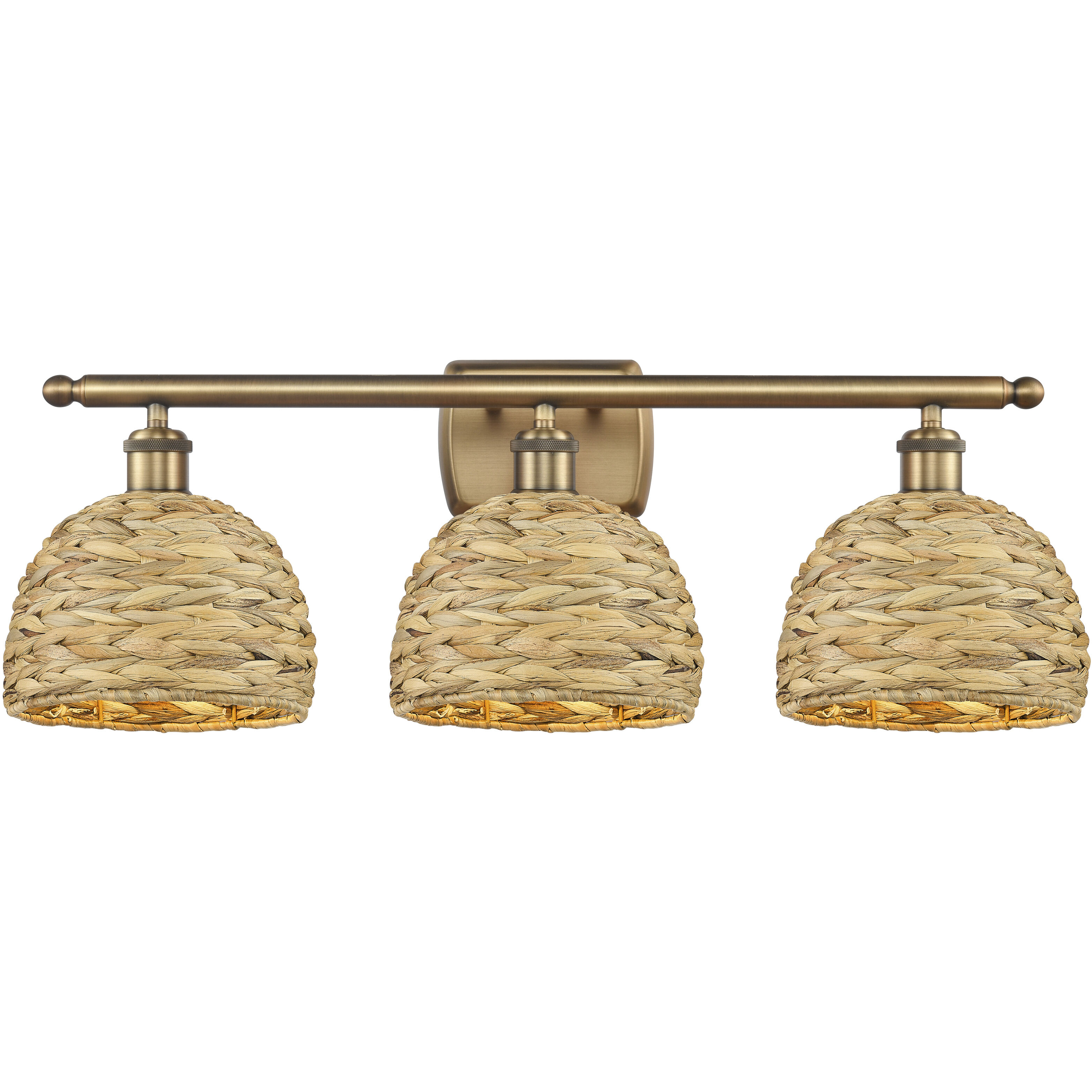 Rattan bathroom vanity light on sale