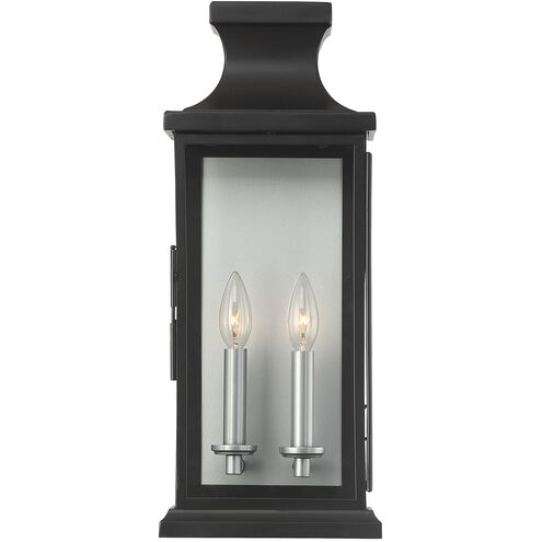 Brooke 2 Light 20 inch Black Outdoor Wall Lantern