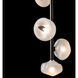 Ume 4 Light 11.6 inch Bronze Vertical Pendant Ceiling Light in Frosted