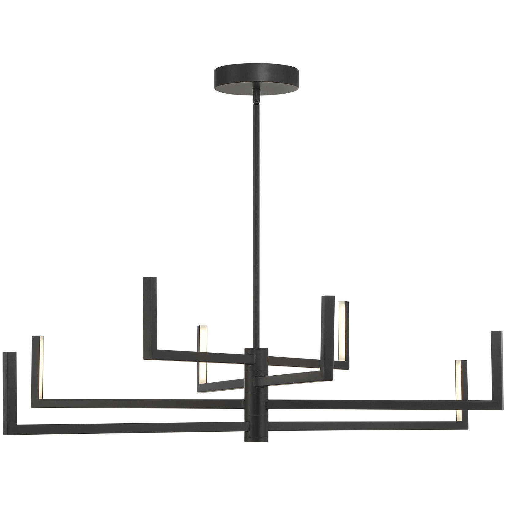 Articular LED 36 inch Coal Chandelier Ceiling Light
