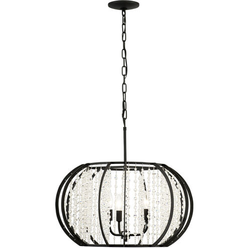 Caesar 3 Light 24 inch Carbon Pendant Ceiling Light